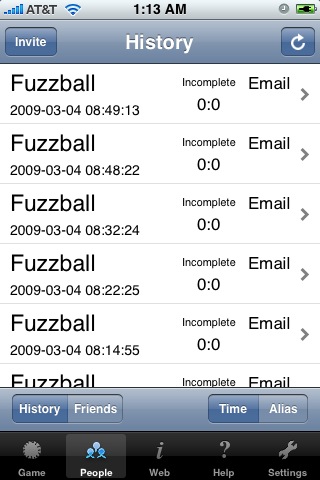 Screenshot Fuzzball Free: A multiplayer Billiards / Soccer strategy game against online friends over 3G internet Screenshot Fuzzball Free: A multiplayer Billiards / Soccer strategy game against online friends over 3G internet